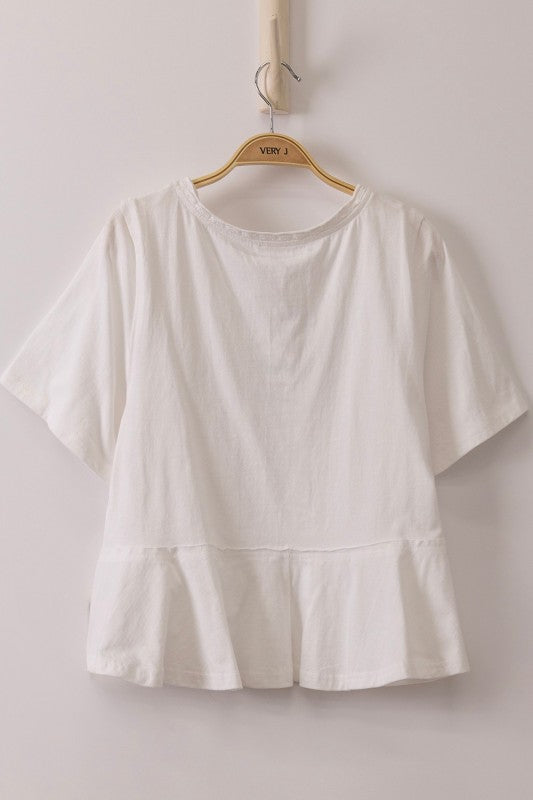 Next to You Lace Trim Top by Very J