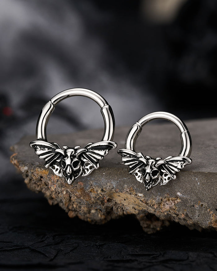 OUFER Skull Moth Segment Septum Ring