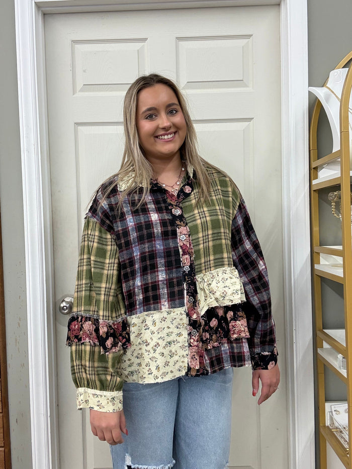 Patch Work Top*Final Sale