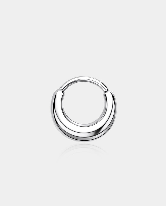 Paula's Design Silver Aura Titanium False Stretched Thick Septum Ring