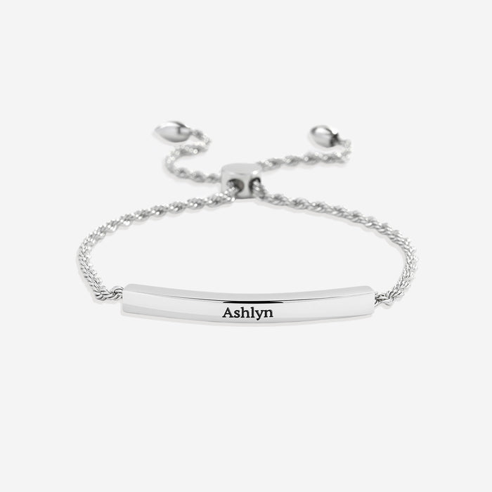 Personalized Bar Chain Bracelet