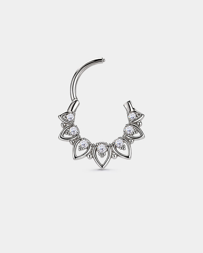 hinged floral septum ring
