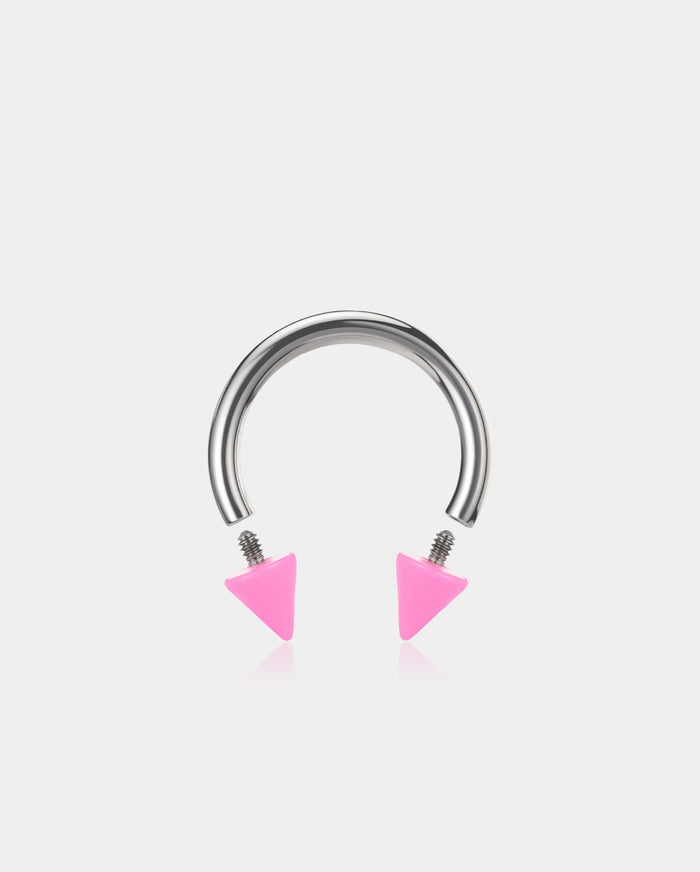 Pink Internally Threaded Titanium CBR Septum Ring Set