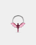 Pink Pterodactyl Hinged Segment Septum Ring