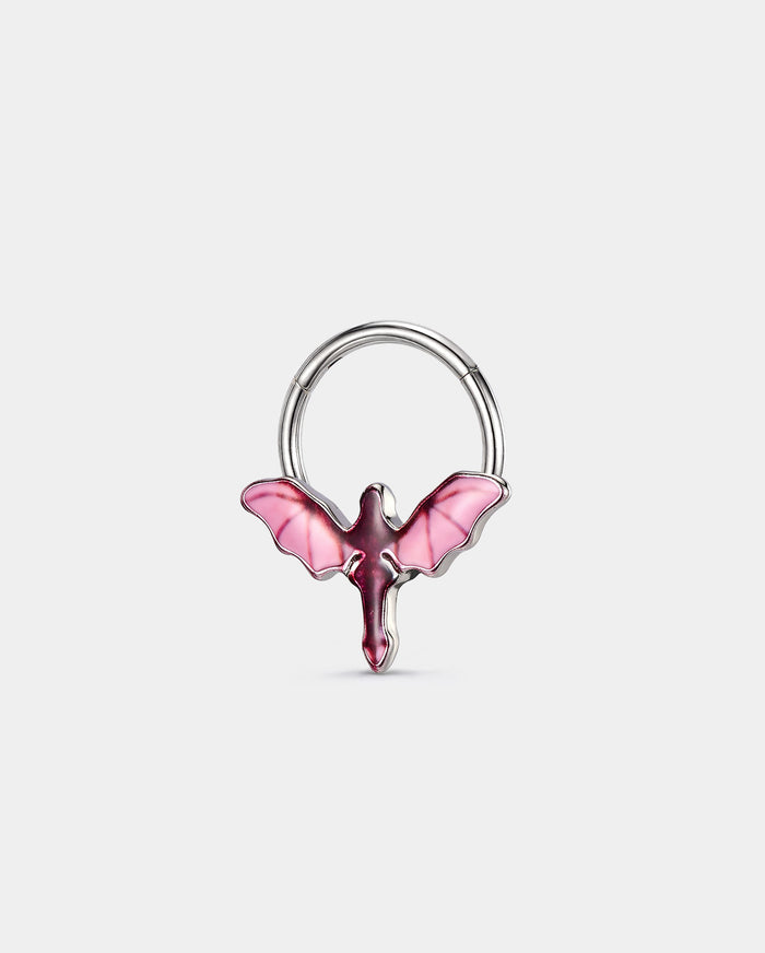 Pink Pterodactyl Hinged Segment Septum Ring
