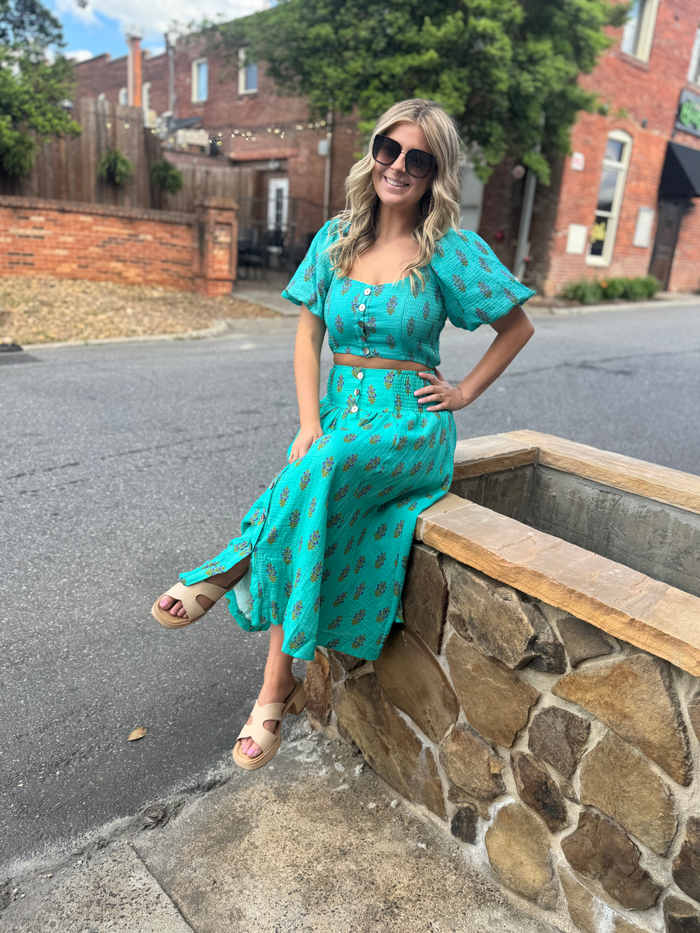 Princess Jade Crop Top or Skirt *Sold separately*Final Sale