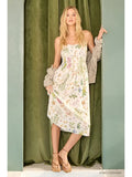 Printed Double Gauze Smock Dress