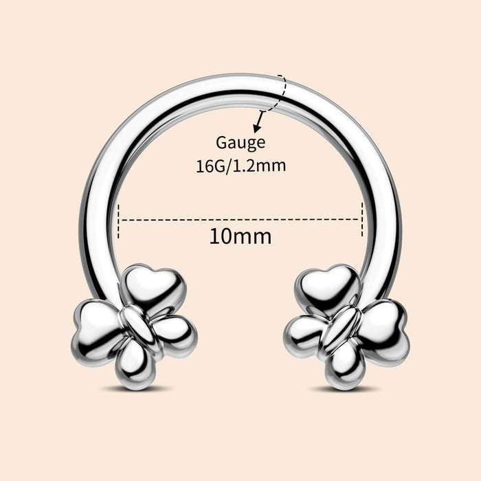 10mm butterfly septum ring