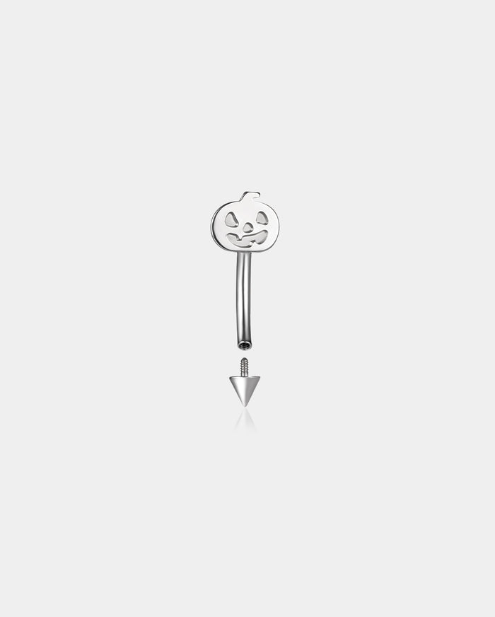internally threaded pumpkin rook piercing ring