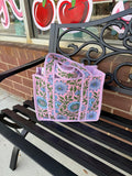 Mini Quilted Floral Tote Bags