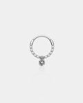 CZ and rose septum ring