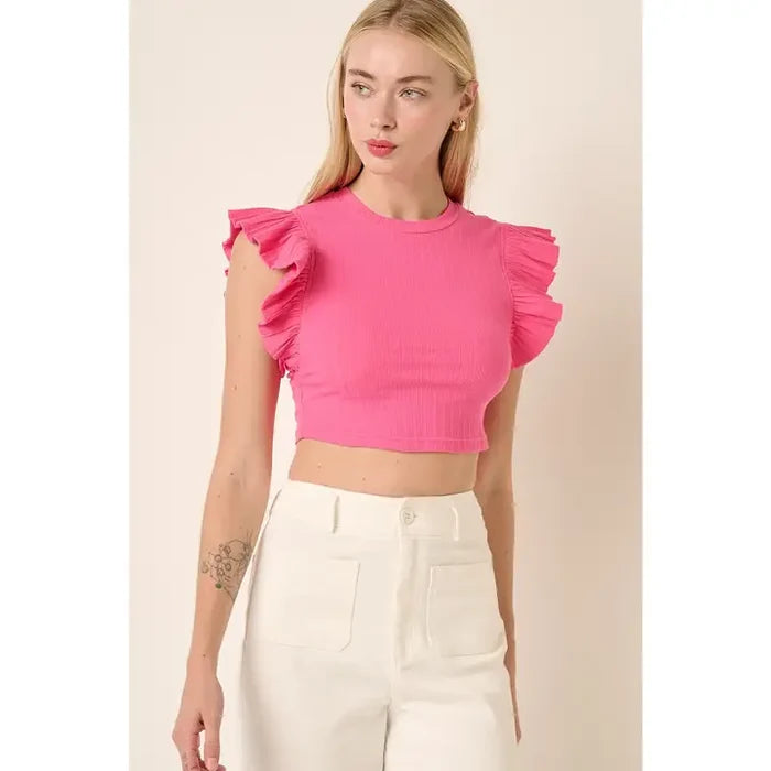 Ruffle Crop Top