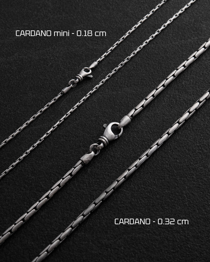 Silver chain - weave CARDANO mini