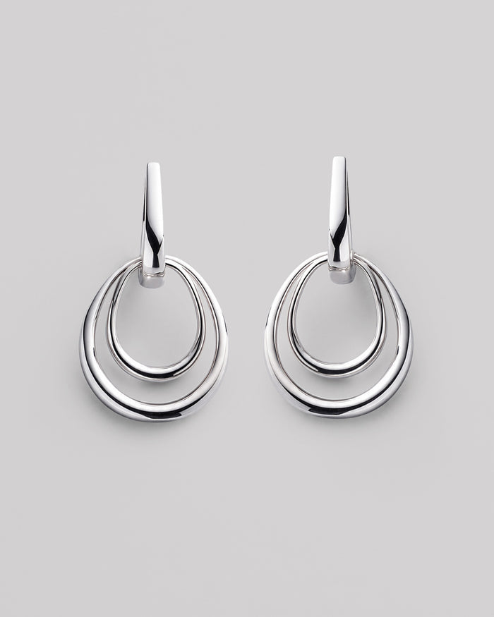 Silver earrings AÉRIEN