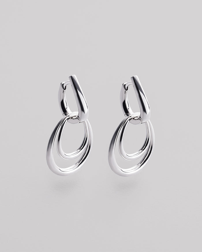 Silver earrings AÉRIEN