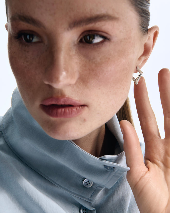 Silver earrings ÉCLAT