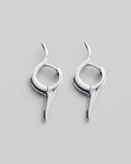 Silver earrings FLAME