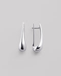 Silver earrings GOUTTE