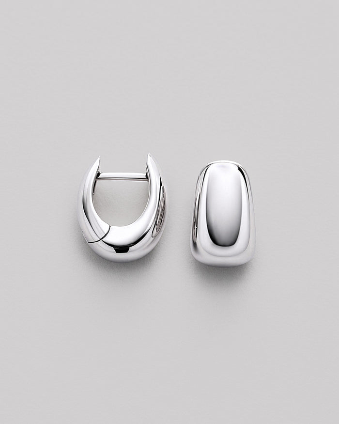 Silver earrings GOUTTE