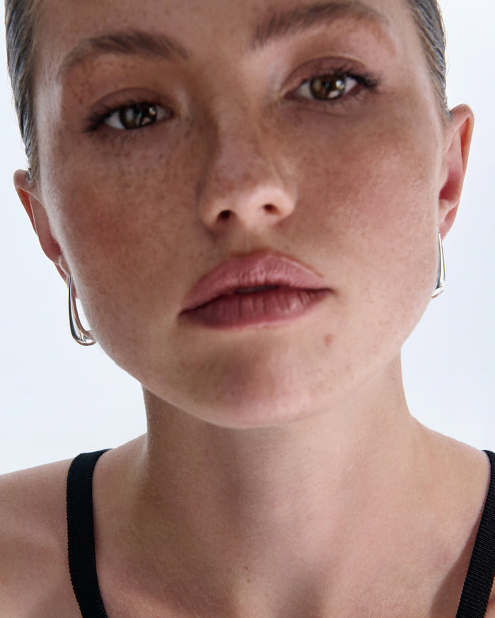 Silver earrings GOUTTE