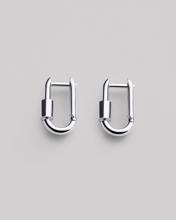 Silver earrings KARABIN