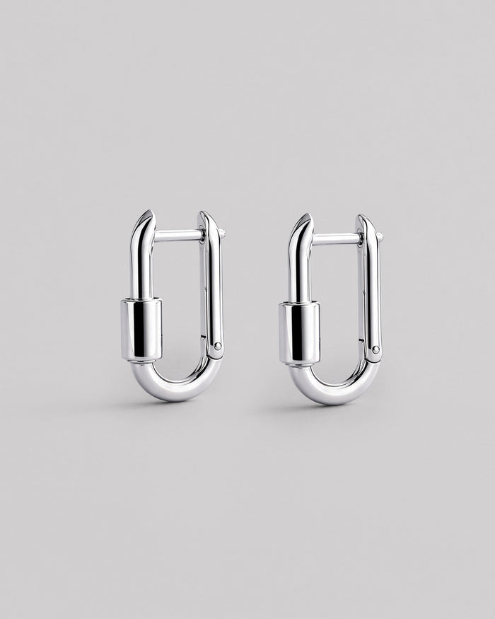 Silver earrings KARABIN