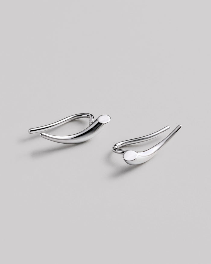Silver earrings MOMENT