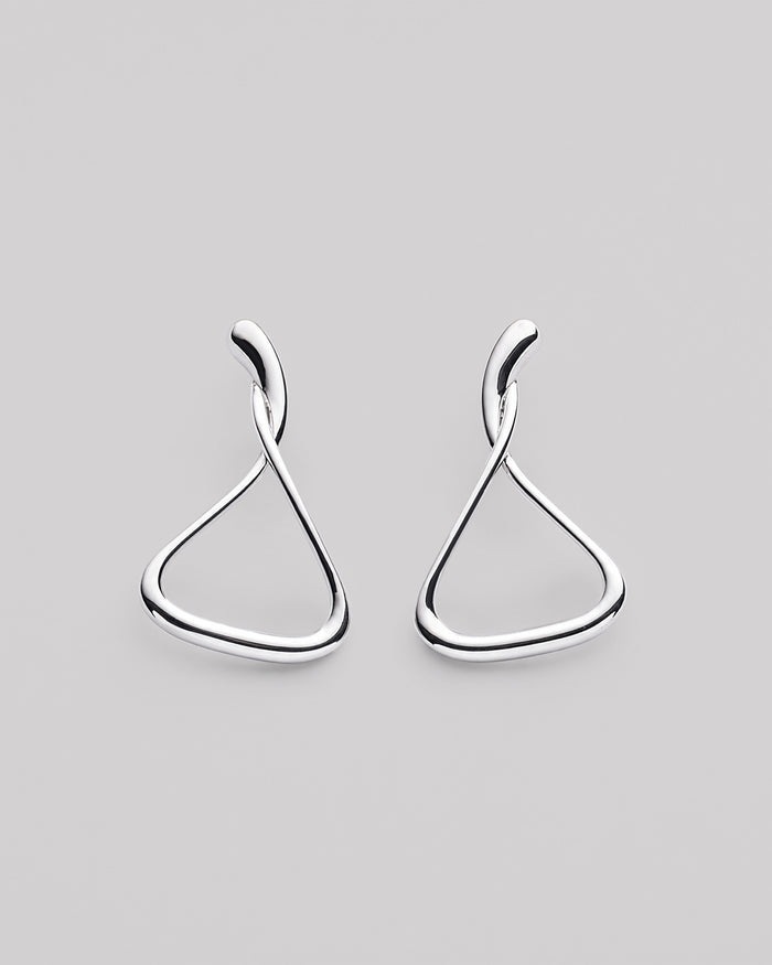 Silver earrings MUGEN