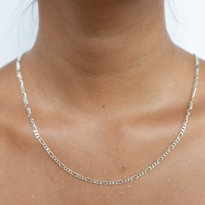 Silver Figaro Necklace Chain