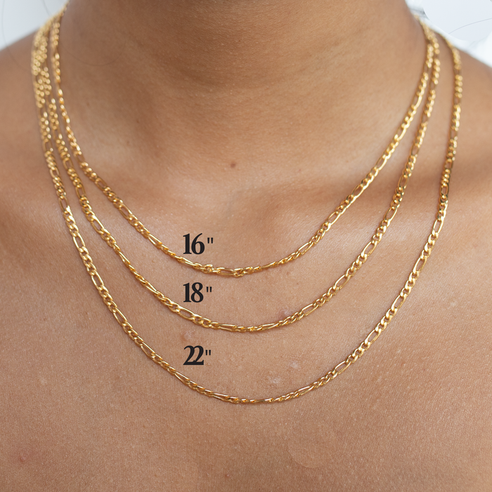 Silver Figaro Necklace Chain