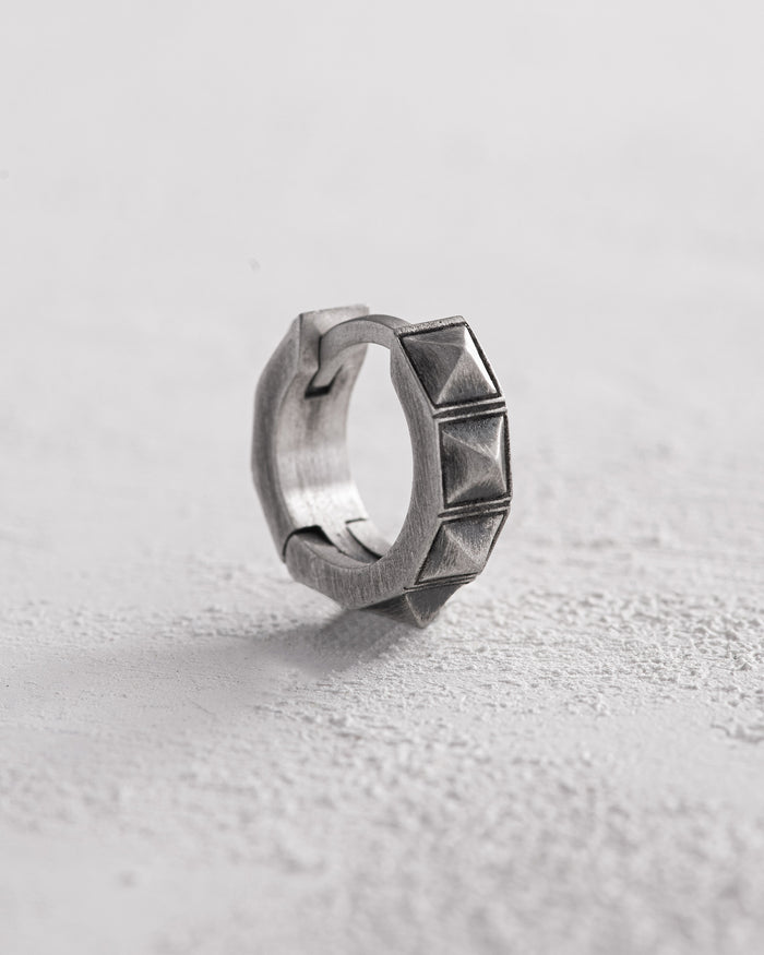 Silver hoop earring FARE