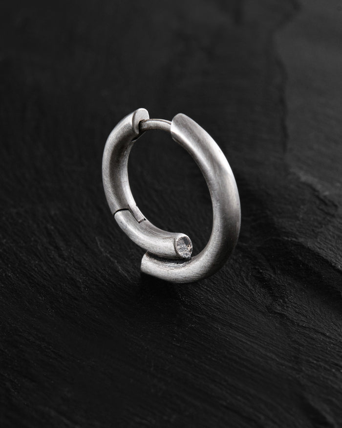 Silver hoop earring VALG mini