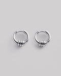 Silver hoop earrings ECHO