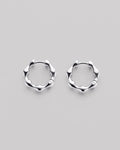 Silver hoop earrings SOFFIO