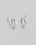 Silver hoop earrings VALENTE