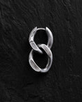 Silver monoearring DUAL