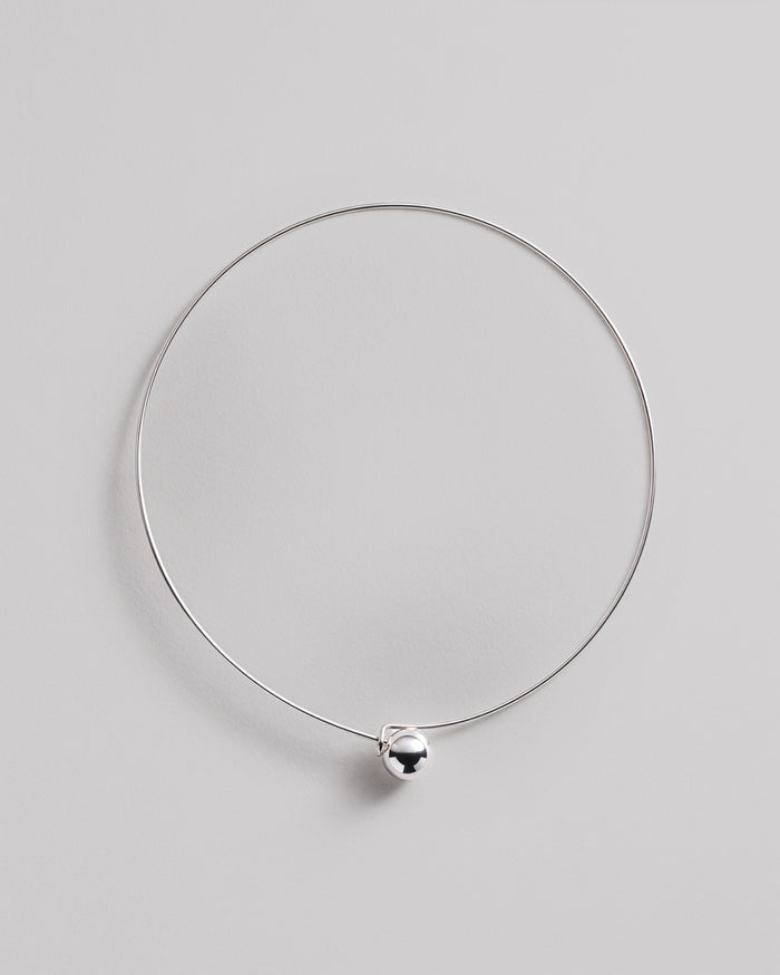 Silver necklace BUBBLE