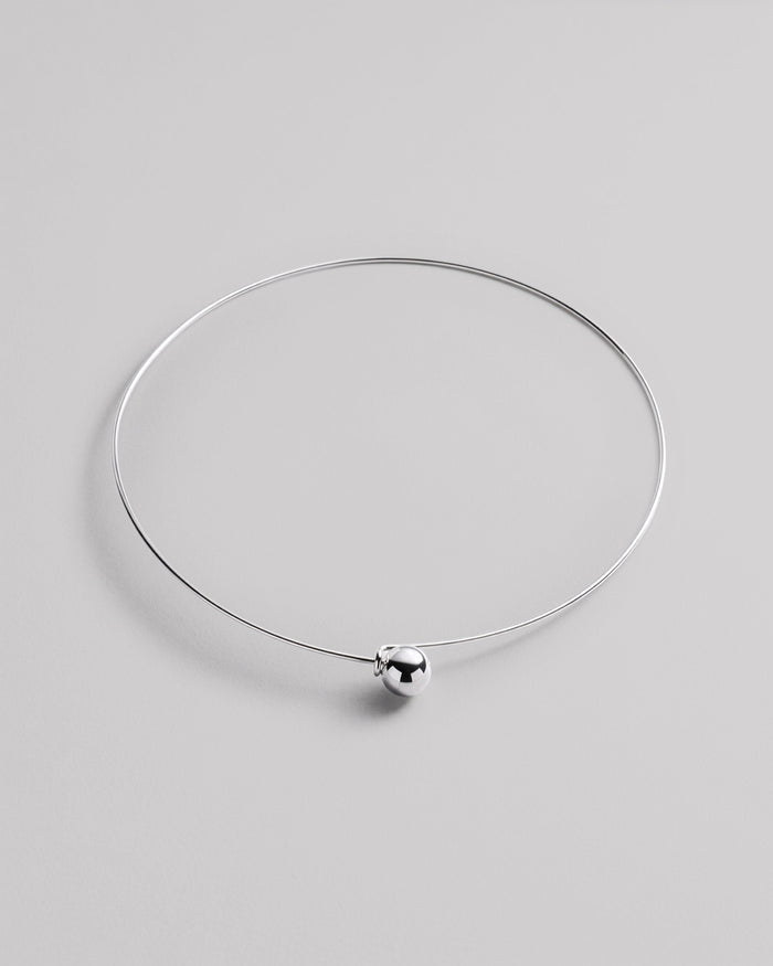 Silver necklace BUBBLE
