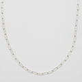 Silver Paperclip Necklace Chain