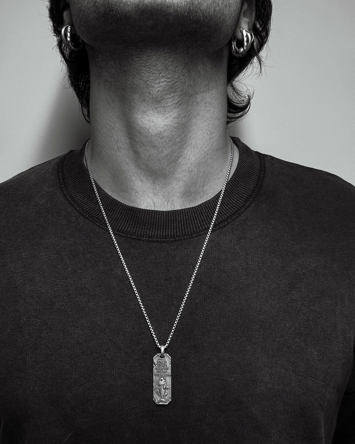 Silver pendant AGAINST THE FLOW