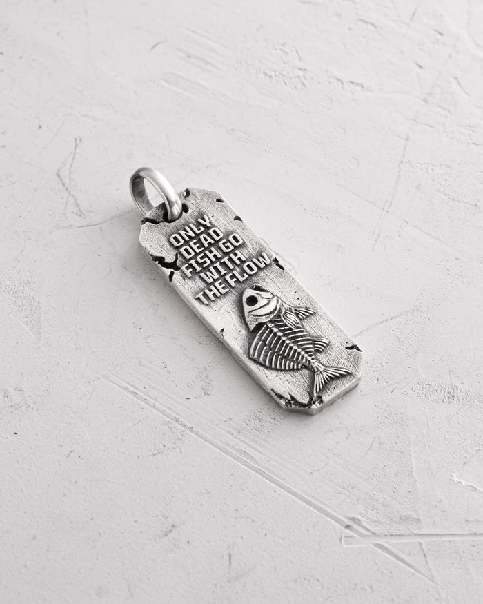 Silver pendant AGAINST THE FLOW