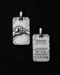 Silver pendant FATHER AND SON