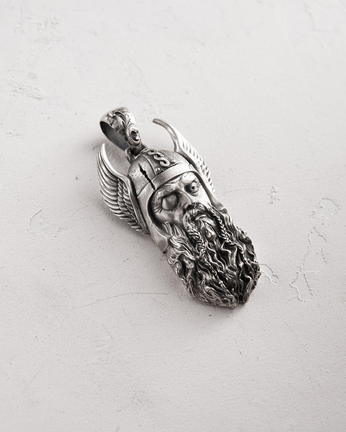 Silver pendant VIKING WARRIOR ODIN