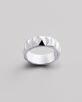 Silver ring FACET
