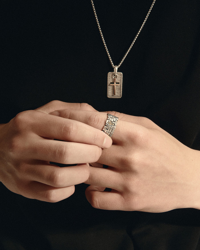 Silver ring GOD IS MY FORTRESS