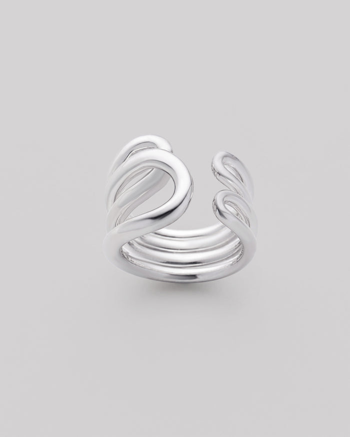 Silver ring ONDE