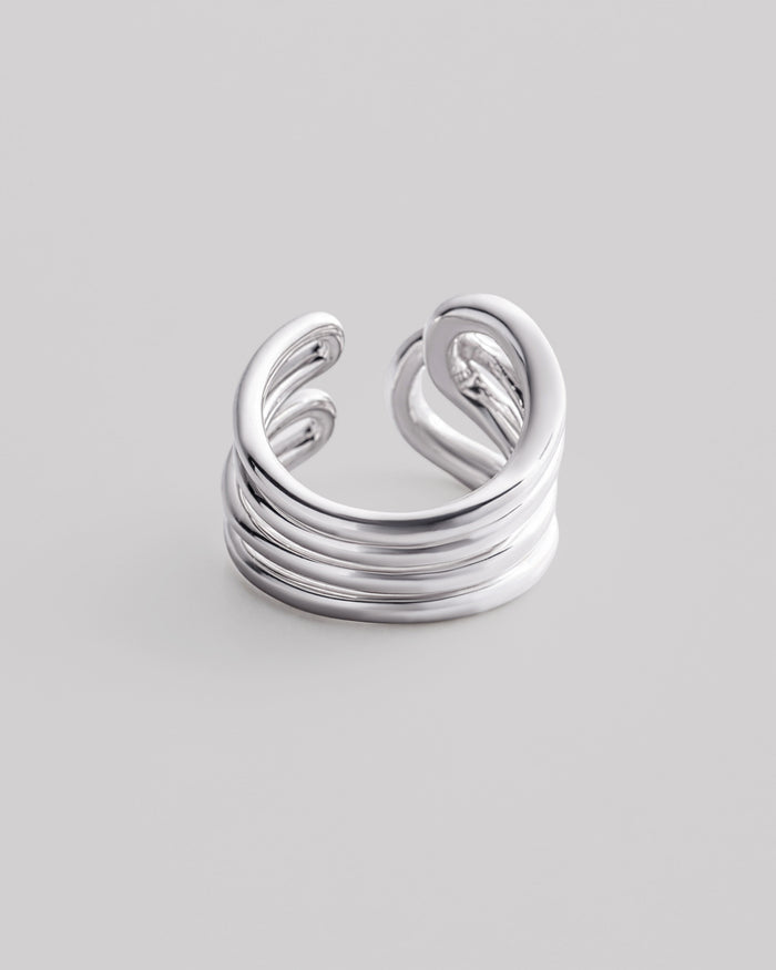 Silver ring ONDE