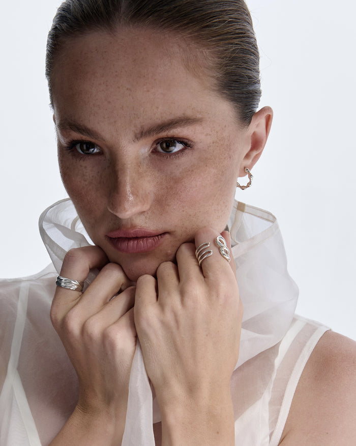 Silver ring ONDE
