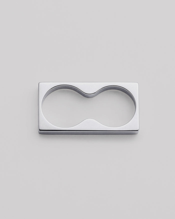 Silver ring PERFETTA (two-finger)