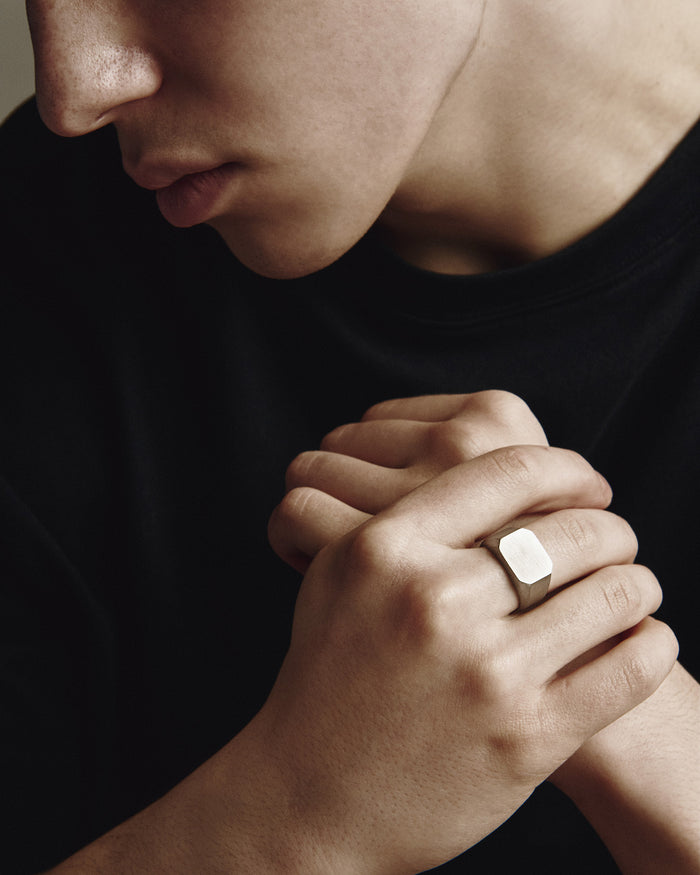 Silver ring STEMPEL